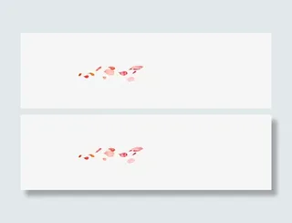 玫瑰花瓣漂浮边框免抠