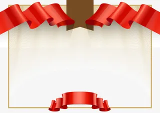 精美欧式花纹花边证书矢量素材免抠