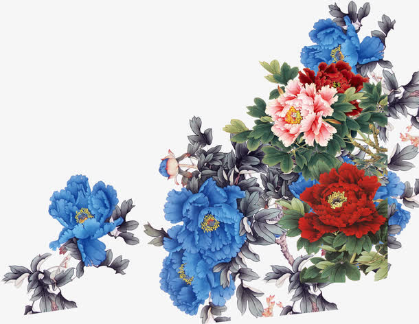 富贵牡丹花免抠