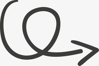 弯曲箭头素材免抠