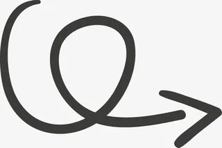 弯曲箭头素材免抠