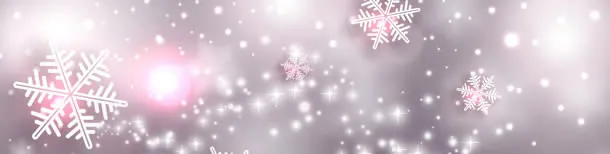 冬天雪花banner创意设计