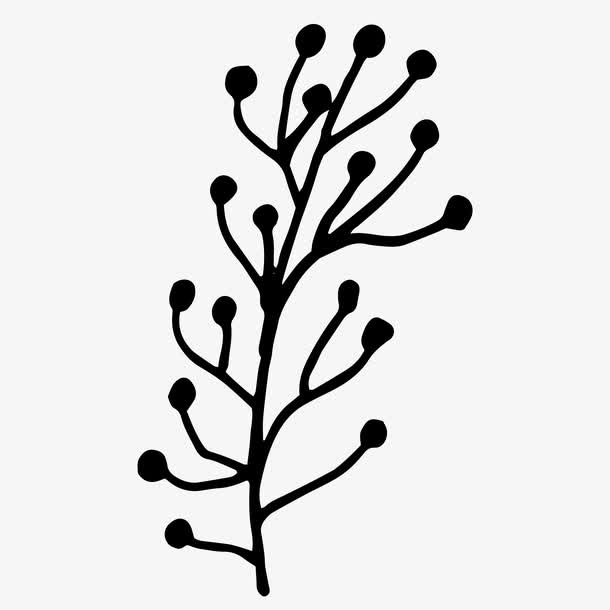 黑色树枝免抠
