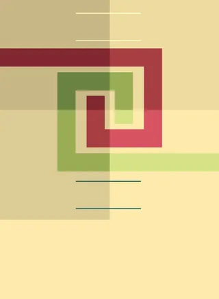 回旋式红绿线条黄色背景素材高清