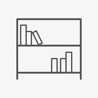 简笔线条书架简图免抠