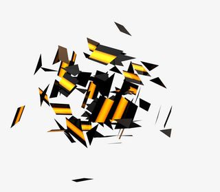 高科技质感碎片免抠