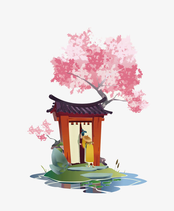 红杏出墙免抠