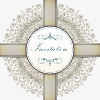 矢量手绘蕾丝封面免抠