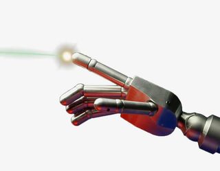 机械手指激光发射免抠