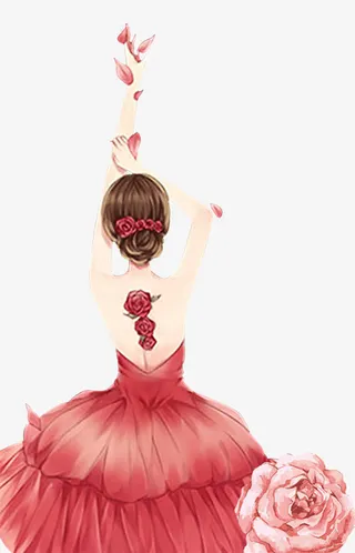 38女王节女生卡通背景