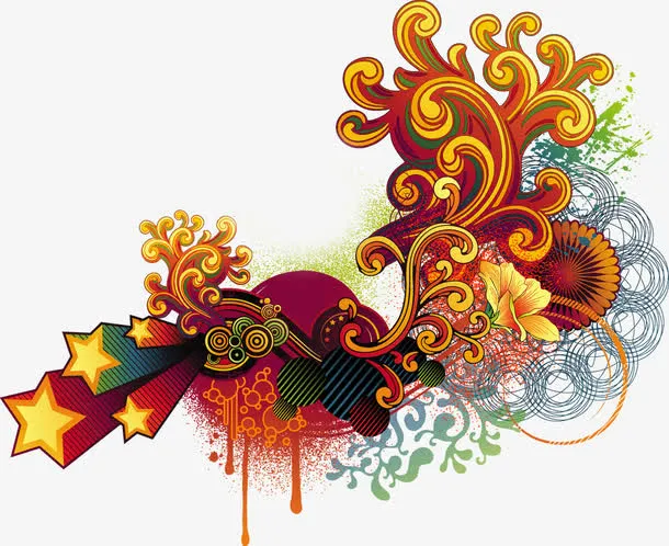 中国风元旦新年素材免抠