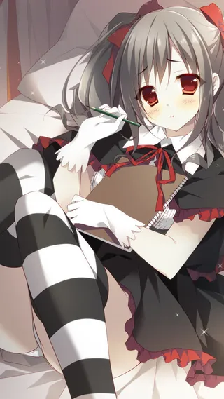 主题壁纸二次元萌妹免抠