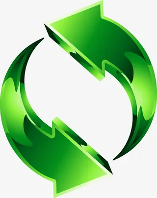 绿色立体箭头素材图免抠