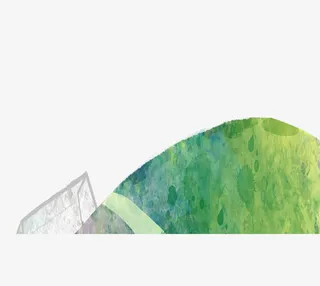 绿色手绘草地免抠