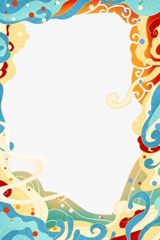 国潮装饰边框元素14免抠