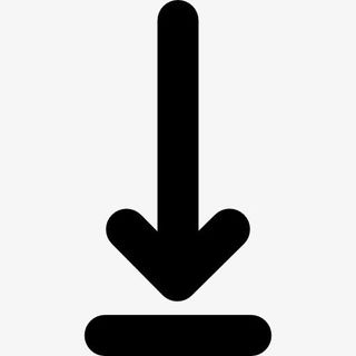 直向下箭头直线上的图标免抠