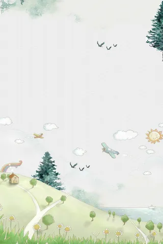 小清新森林背景广告背景高清