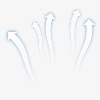 白色散状箭头免抠