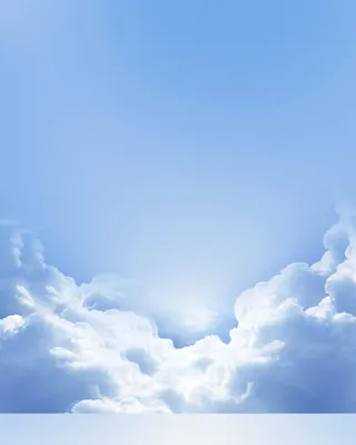 蓝色云层天空背景淘宝促销