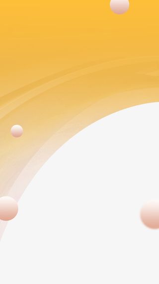 简约黄色渐变免抠