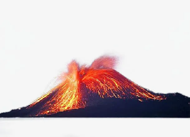 火山爆发免抠