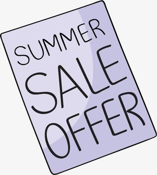 矢量手绘特价清单免抠