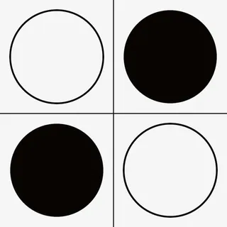 中国益智黑白棋五子棋免抠