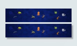 超萌海底可爱水生物免抠