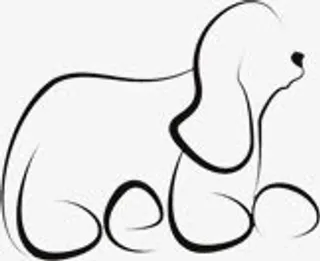 手绘小狗线条图片免抠