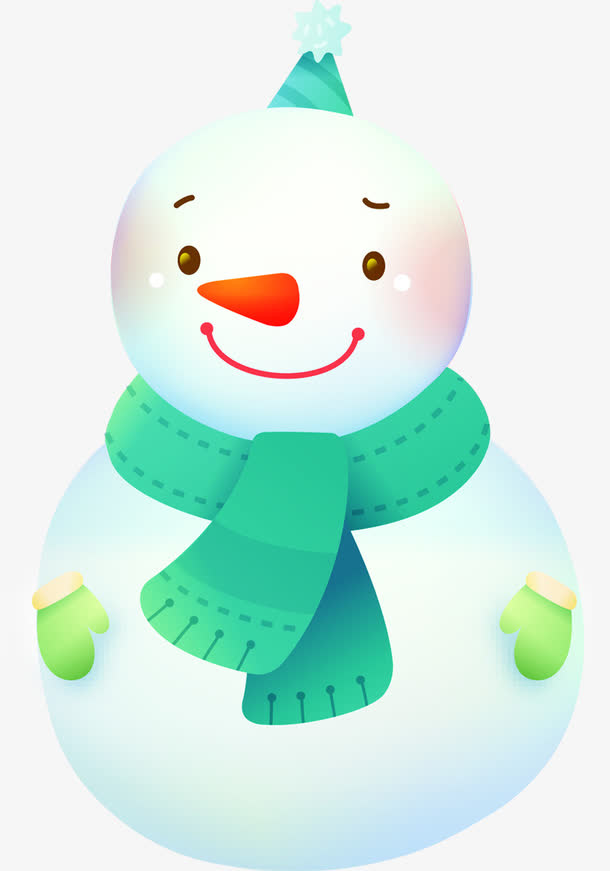 长鼻子雪人免抠