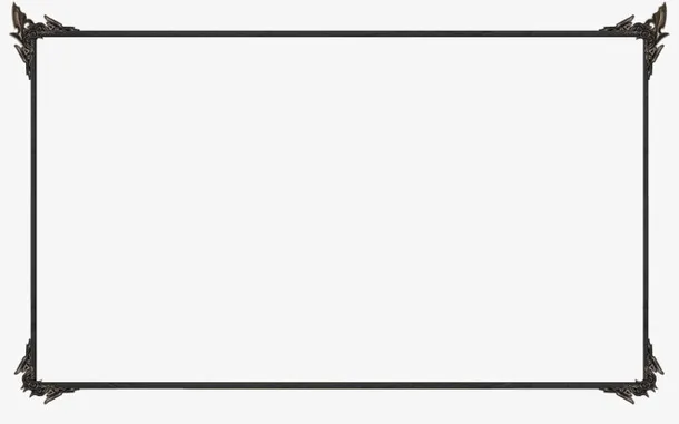 游戏边框 质感 复古风免抠