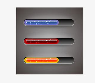 金属进度条矢量素材免抠