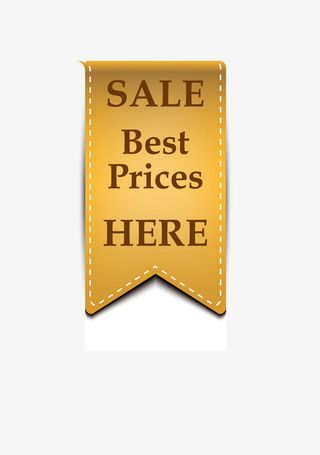 金色促销标签免抠