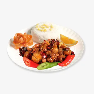 开胃的辣子鸡饭免抠