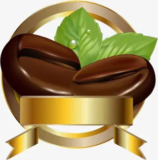 咖啡豆横幅免抠