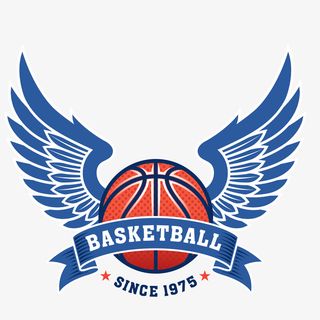 手绘篮球比赛标签设计免抠