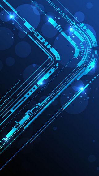 时尚蓝色炫酷科技感H5背景高清