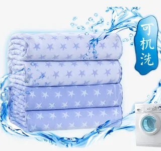 双层纱布床单单件毛巾被免抠