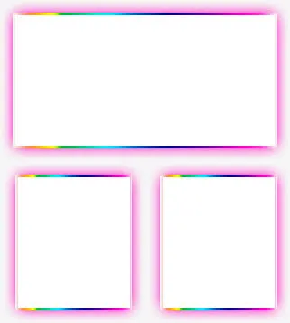 紫色荧光边框免抠