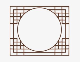 中国风边框线条免抠