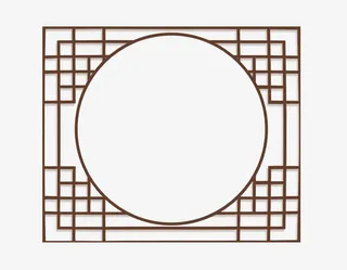 中国风边框线条免抠