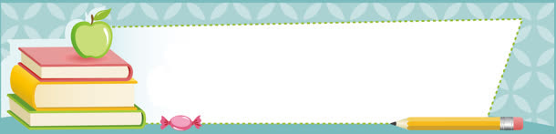 学生卡通书籍背景banner