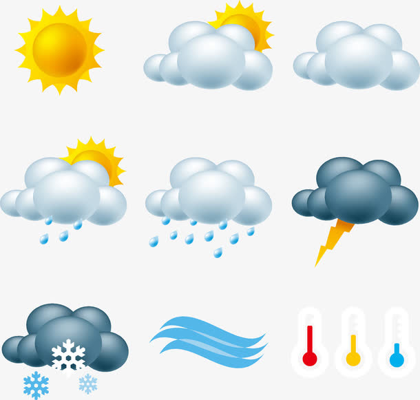 天气预报图标免抠