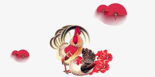 2017鸡年海报免抠