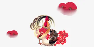 2017鸡年海报免抠