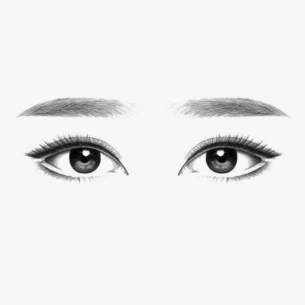 纹眉广告免抠