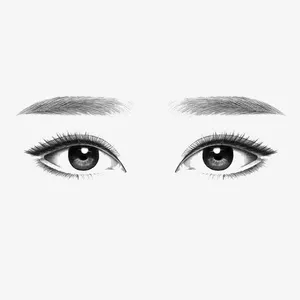 纹眉广告免抠