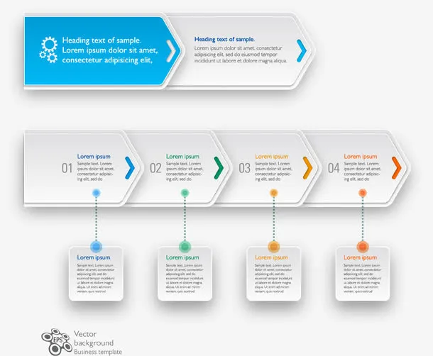 矢量PPT数据图免抠