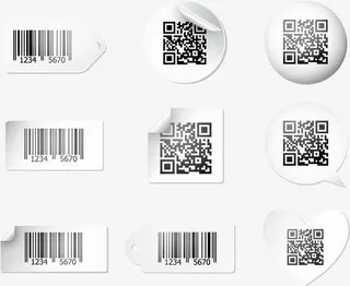 矢量标签条码免抠