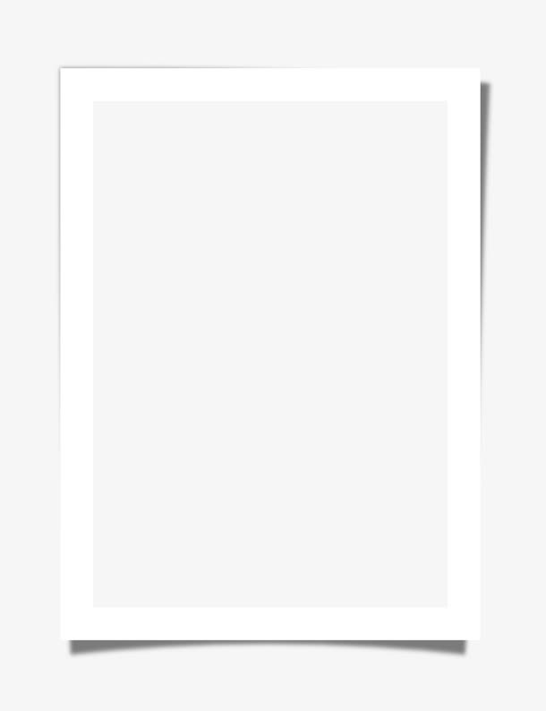 白色边框纸张免抠